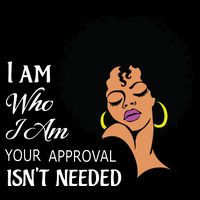 I Am Who I Am Black Queen Afro African American 16 in Basic Backpack