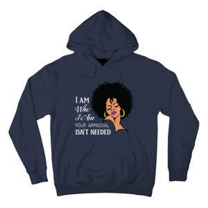 I Am Who I Am Black Queen Afro African American Tall Hoodie