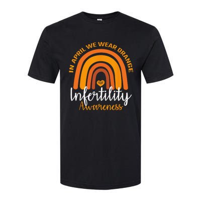 In April We Wear Orange Infertility Awareness Week Rainbow Softstyle CVC T-Shirt