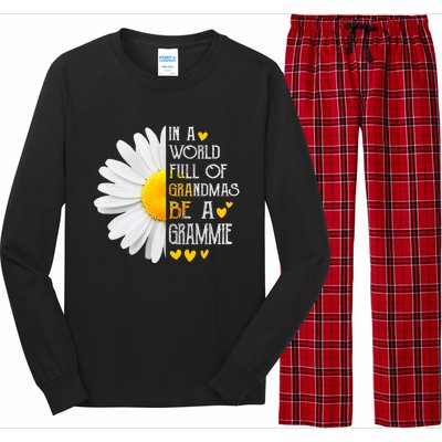 In A World Full Of Grandmas Be A Grammie Daisy Mothers Day Long Sleeve Pajama Set