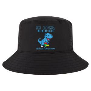 In April We Wear Blue Autism Awareness Dinosaur Cool Comfort Performance Bucket Hat