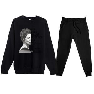 In A World Full Of Princesses Be A Claire Fraser Premium Crewneck Sweatsuit Set