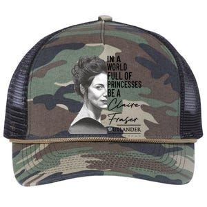 In A World Full Of Princesses Be A Claire Fraser Retro Rope Trucker Hat Cap