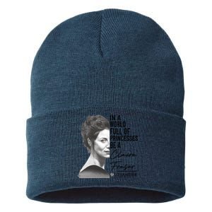 In A World Full Of Princesses Be A Claire Fraser Sustainable Knit Beanie