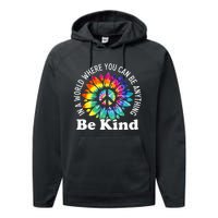 In A World Where You Can Be Anything Be Kind Sign Language Performance Fleece Hoodie