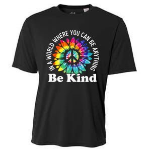 In A World Where You Can Be Anything Be Kind Sign Language Cooling Performance Crew T-Shirt