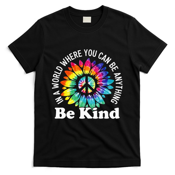 In A World Where You Can Be Anything Be Kind Sign Language T-Shirt