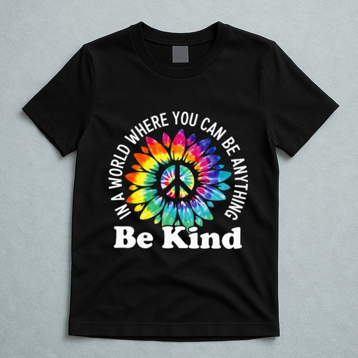 In A World Where You Can Be Anything Be Kind Sign Language T-Shirt
