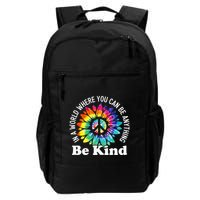 In A World Where You Can Be Anything Be Kind Sign Language Backpack