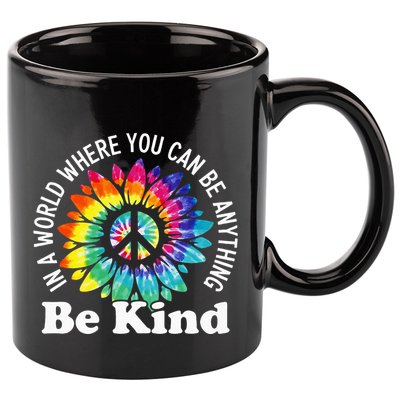 In A World Where You Can Be Anything Be Kind Sign Language 11oz C Handle Ceramic Mug