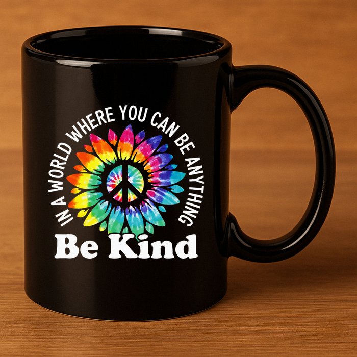 In A World Where You Can Be Anything Be Kind Sign Language 11oz C Handle Ceramic Mug