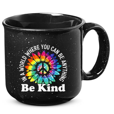 In A World Where You Can Be Anything Be Kind Sign Language 15oz Campfire Ceramic Mug
