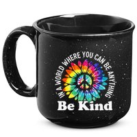 In A World Where You Can Be Anything Be Kind Sign Language 15oz Campfire Ceramic Mug