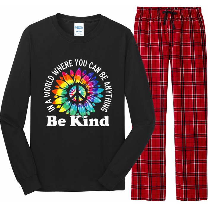 In A World Where You Can Be Anything Be Kind Sign Language Long Sleeve Pajama Set