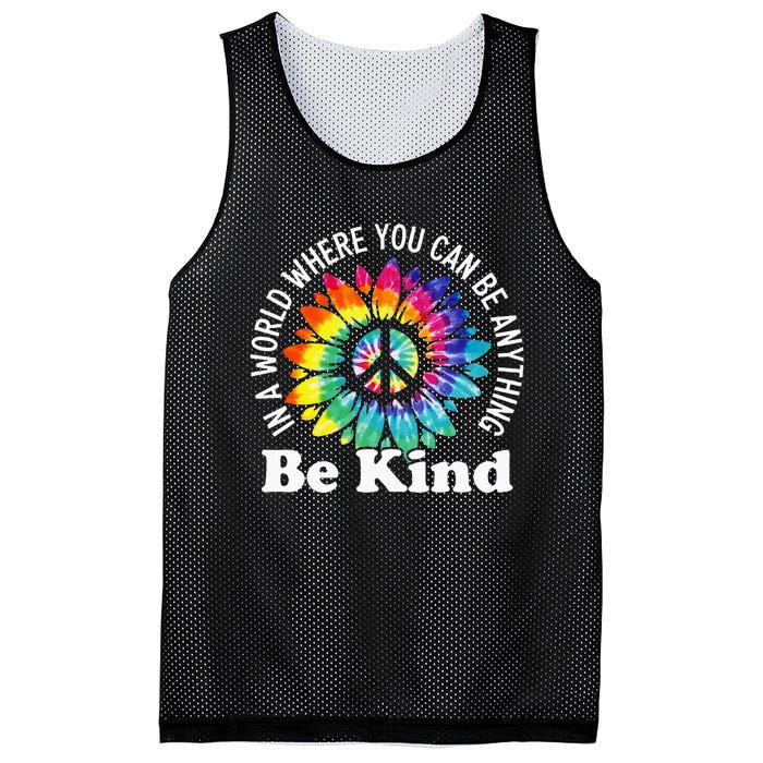 In A World Where You Can Be Anything Be Kind Sign Language Mesh Reversible Basketball Jersey Tank