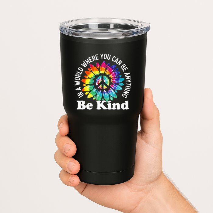 In A World Where You Can Be Anything Be Kind Sign Language Tumbler