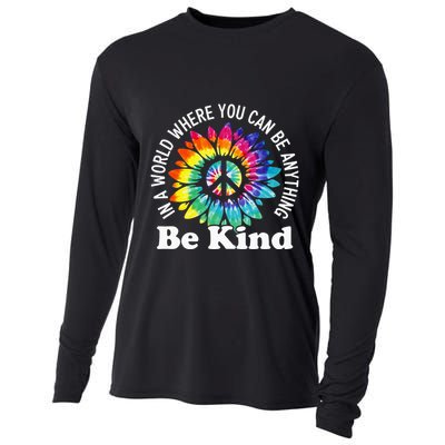 In A World Where You Can Be Anything Be Kind Sign Language Cooling Performance Long Sleeve Crew
