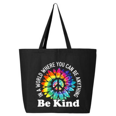 In A World Where You Can Be Anything Be Kind Sign Language 25L Jumbo Tote