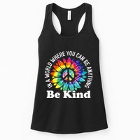 In A World Where You Can Be Anything Be Kind Sign Language Womens Tank Top