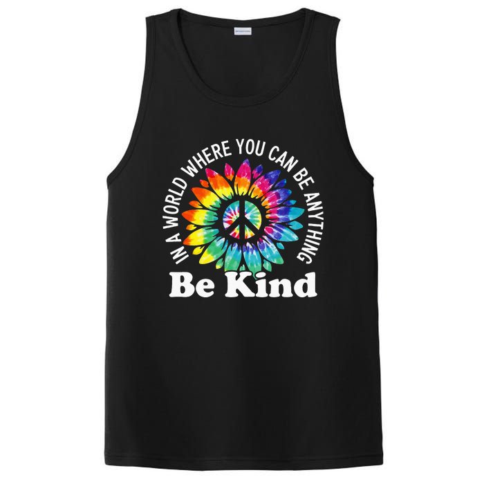 In A World Where You Can Be Anything Be Kind Sign Language PosiCharge Competitor Tank