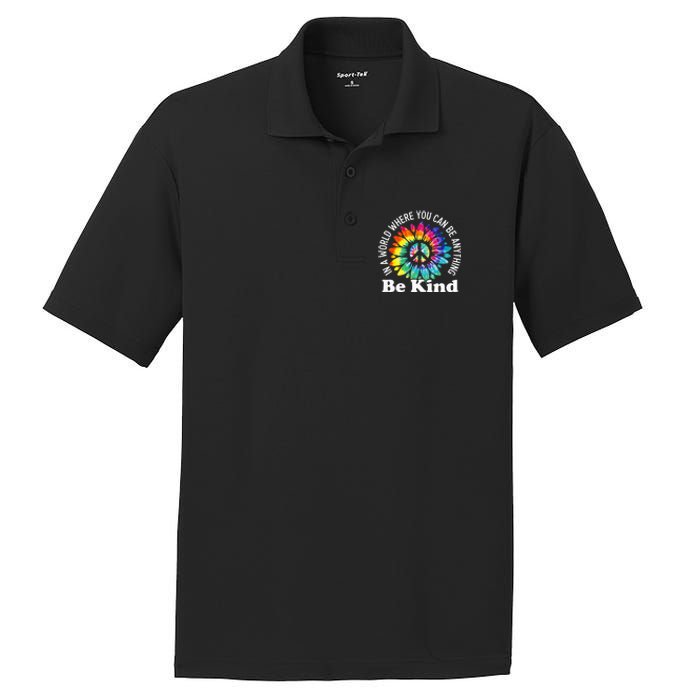 In A World Where You Can Be Anything Be Kind Sign Language PosiCharge RacerMesh Polo