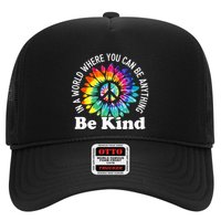 In A World Where You Can Be Anything Be Kind Sign Language Trucker Hat
