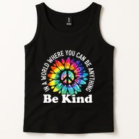 In A World Where You Can Be Anything Be Kind Sign Language Tank Top