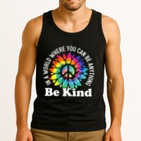 In A World Where You Can Be Anything Be Kind Sign Language Tank Top