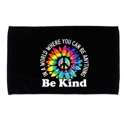 In A World Where You Can Be Anything Be Kind Sign Language Microfiber Hand Towel
