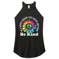 In A World Where You Can Be Anything Be Kind Sign Language Women's Perfect Tri Rocker Tank