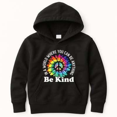 In A World Where You Can Be Anything Be Kind Sign Language Kids Hoodie