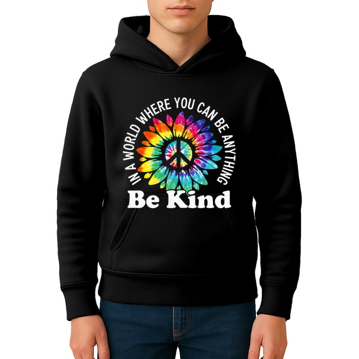 In A World Where You Can Be Anything Be Kind Sign Language Kids Hoodie