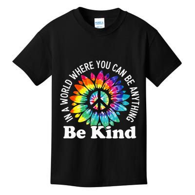 In A World Where You Can Be Anything Be Kind Sign Language Kids T-Shirt