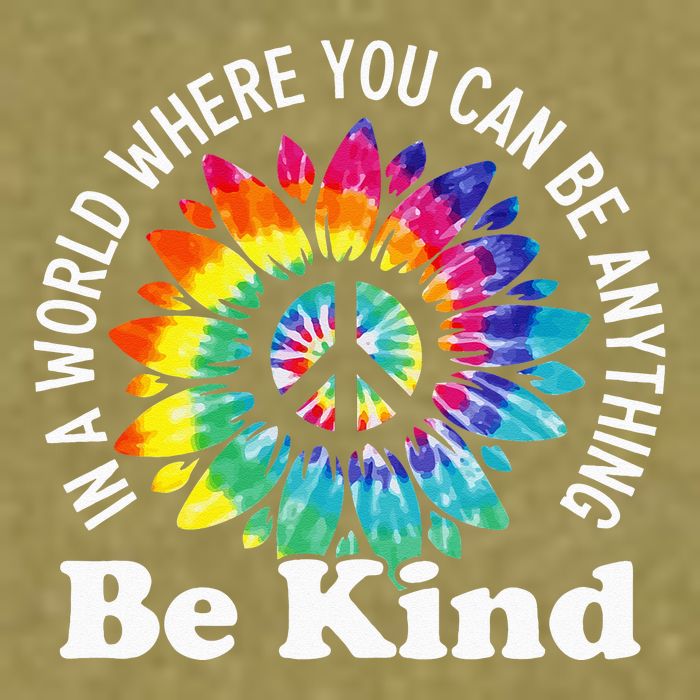 In A World Where You Can Be Anything Be Kind Sign Language Garment-Dyed Women's Muscle Tee