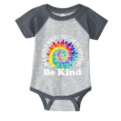 In A World Where You Can Be Anything Be Kind Sign Language Infant Baby Jersey Bodysuit