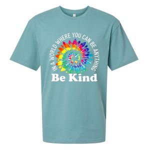 In A World Where You Can Be Anything Be Kind Sign Language Sueded Cloud Jersey T-Shirt