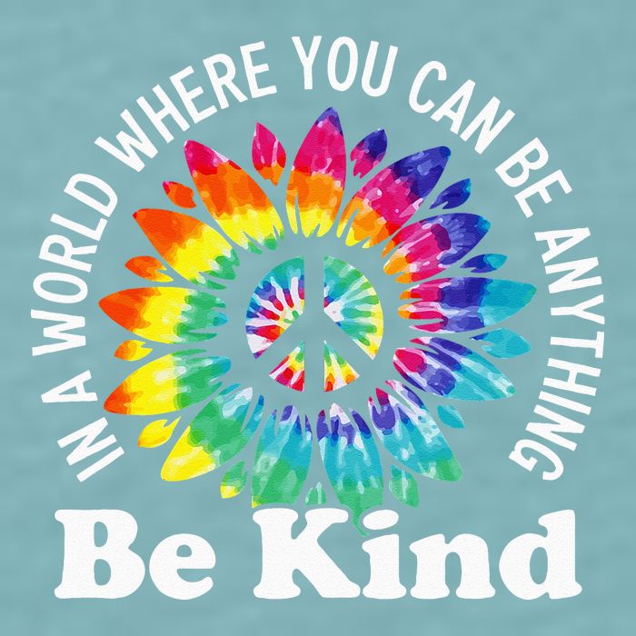 In A World Where You Can Be Anything Be Kind Sign Language Sueded Cloud Jersey T-Shirt