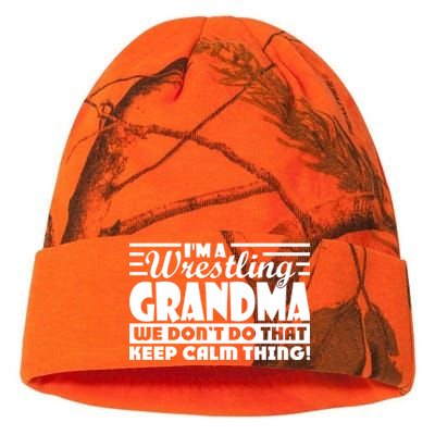 IM A Wrestling Grandma We DonT Do That Keep Calm Thing Gift Kati Licensed 12" Camo Beanie