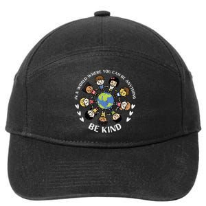 In A World Be Kind Earth Anti Bullying Unity Day Orange 7-Panel Snapback Hat