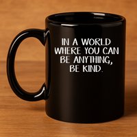 In A World Where You Can Be Anything Be Kind 11oz C Handle Ceramic Mug