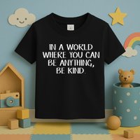 In A World Where You Can Be Anything Be Kind Toddler T-Shirt