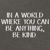 In A World Where You Can Be Anything Be Kind Cotton Canvas Backpack