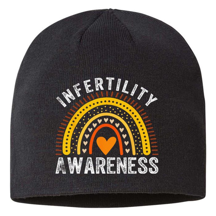 In April We Wear Orange Infertility Awareness Month Rainbow Sustainable Beanie