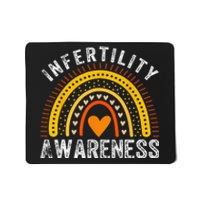 In April We Wear Orange Infertility Awareness Month Rainbow Mousepad