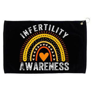 In April We Wear Orange Infertility Awareness Month Rainbow Grommeted Golf Towel