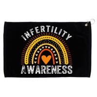 In April We Wear Orange Infertility Awareness Month Rainbow Grommeted Golf Towel