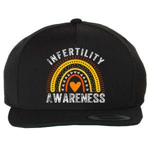 In April We Wear Orange Infertility Awareness Month Rainbow Wool Snapback Cap