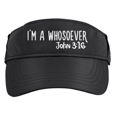 I Am Whosoever John 316 God Jesus Christian Adult Drive Performance Visor