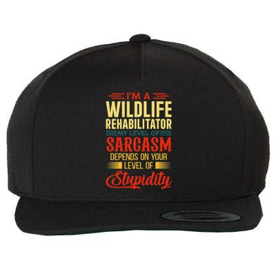 IM A Wildlife Rehabilitator My Level Of Sarcasm Depends On Wool Snapback Cap