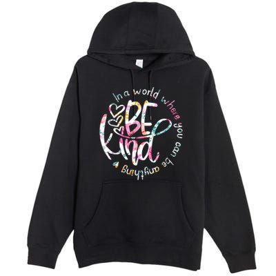 In A World Where You Can Be Anything Be Kind Kindness Premium Pullover Hoodie